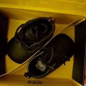 Dr. Martens Black Baby Walker Shoes